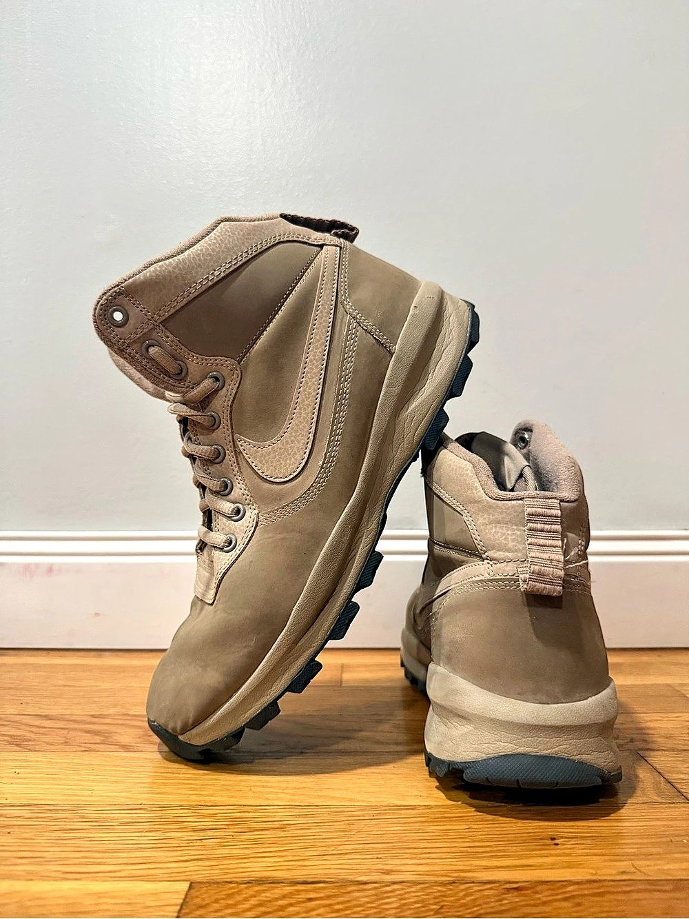 Nike Manoa Leather Boots Brown US 9